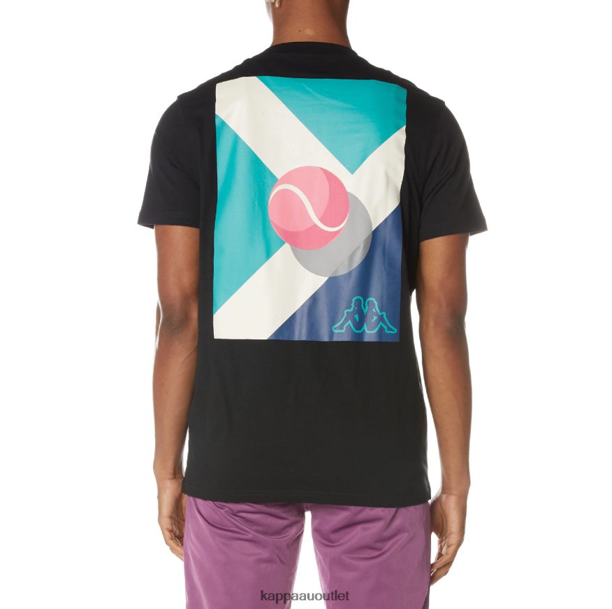 Kappa Men Logo Gart T-Shirt Jet Black R0HPN8160