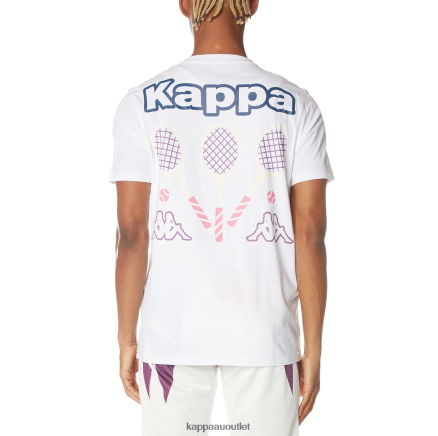 Kappa Men Logo Mari T-Shirt White R0HPN8170