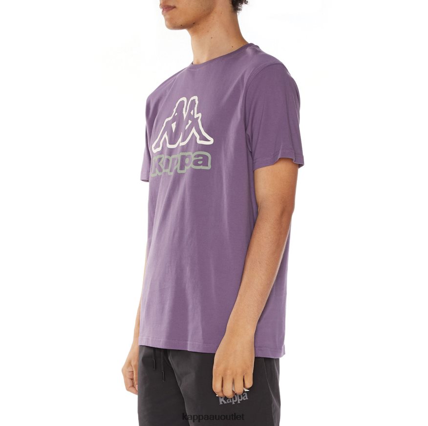 Kappa Men Logo Ostesso T-Shirt Violet R0HPN8122