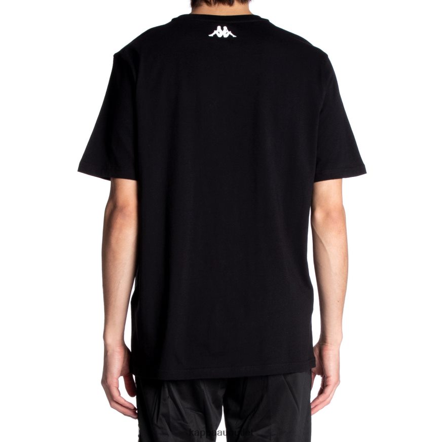Kappa Men Quinn T-Shirt Black Jet R0HPN8139