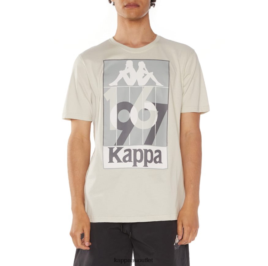 Kappa Men Quinn T-Shirt Grey R0HPN8140