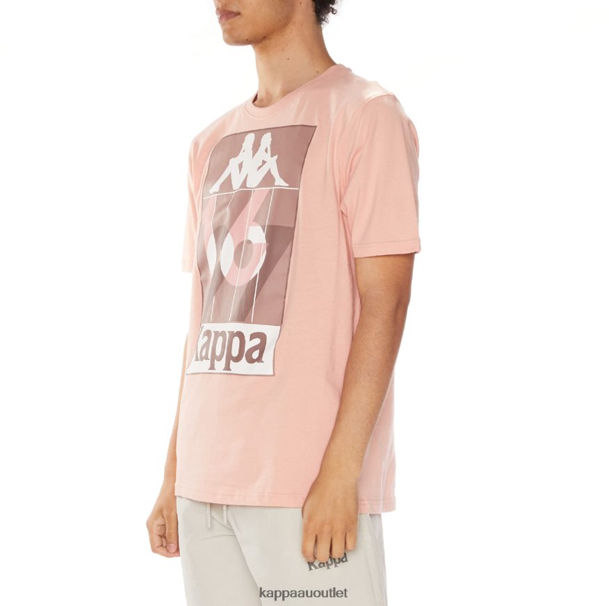 Kappa Men Quinn T-Shirt Pink R0HPN8107