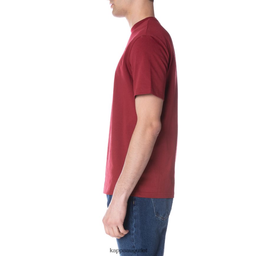 Kappa Men Robe Giovani Darphis T-Shirt Burgundy R0HPN8150