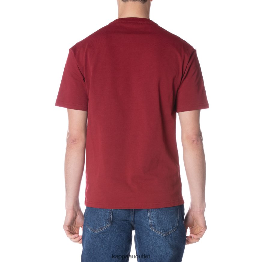 Kappa Men Robe Giovani Darphis T-Shirt Burgundy R0HPN8150