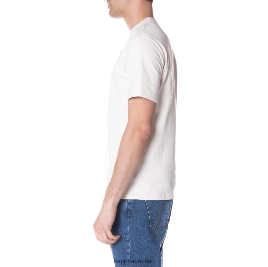 Kappa Men Robe Giovani Darphis T-Shirt Cream R0HPN8151