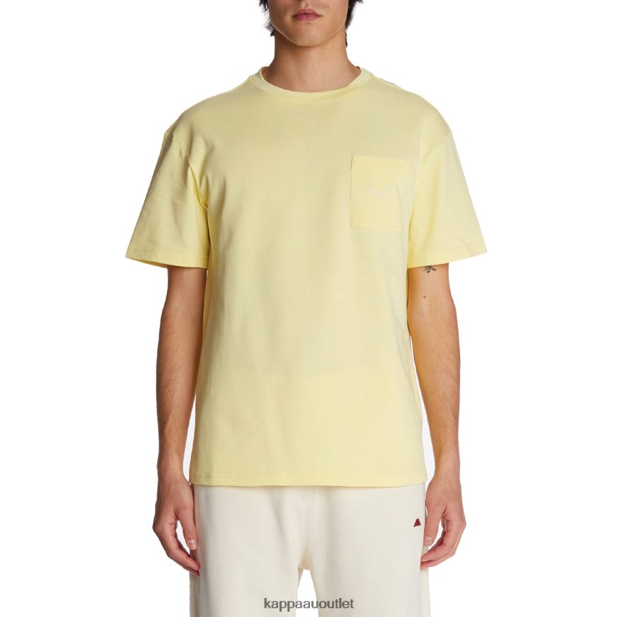 Kappa Men Robe Giovani Mirfak T-Shirt Yellow R0HPN8195