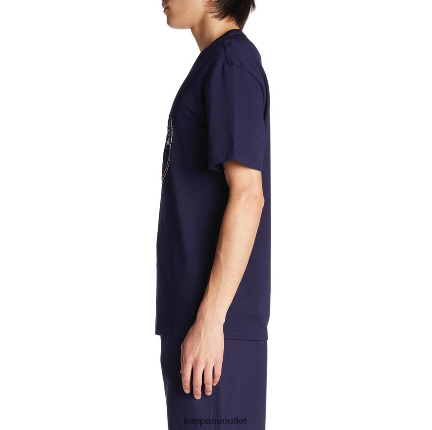 Kappa Men Robe Giovani Revati T-Shirt Navy R0HPN8198