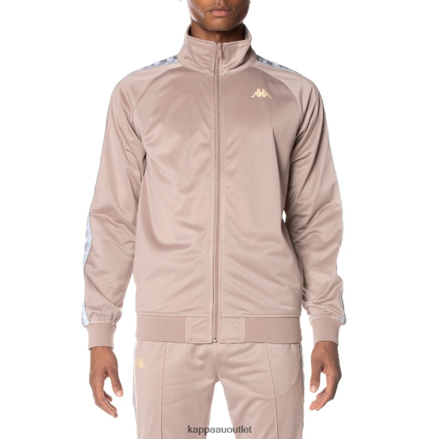 Kappa Men 222 Banda Ganniston Track Jacket Beige R0HPN81