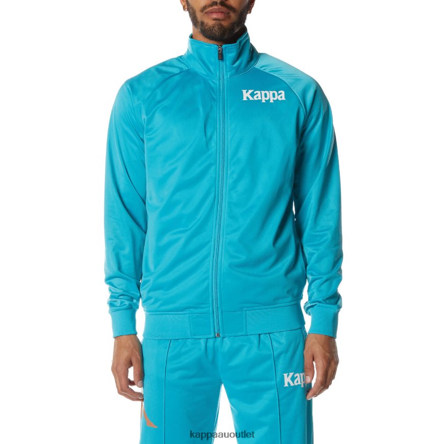 Kappa Men Authentic Angost Track Jacket Dark Aqua R0HPN86