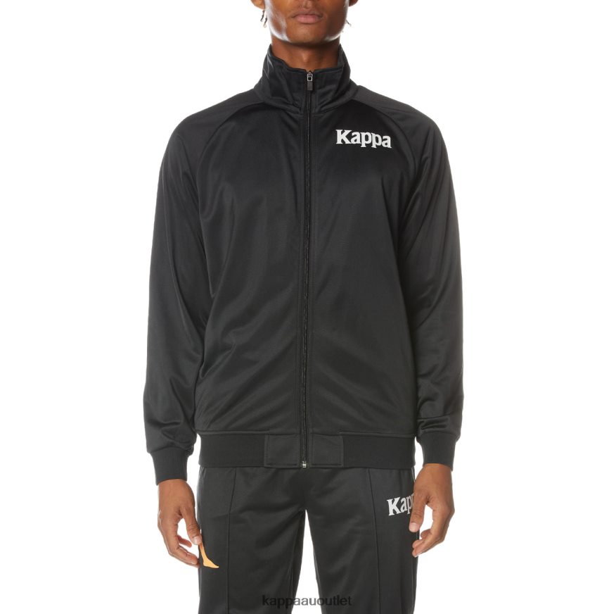 Kappa Men Authentic Angost Track Jacket Jet Black R0HPN82