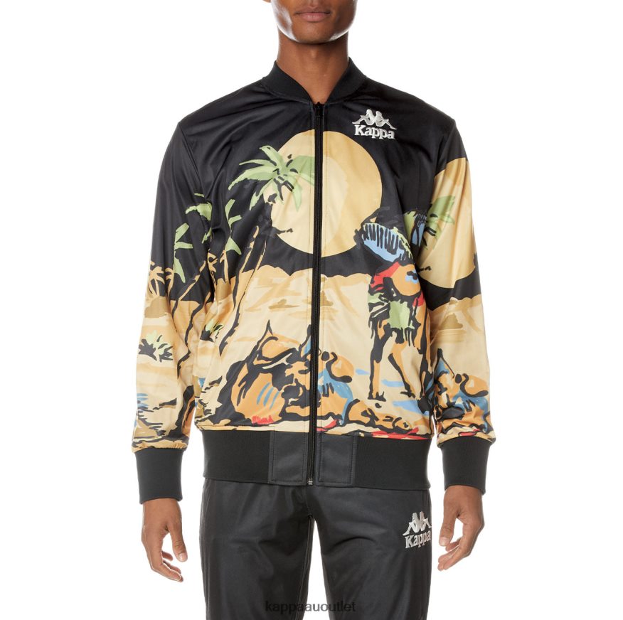 Kappa Men Authentic Sudania Jacket Jet Black R0HPN84