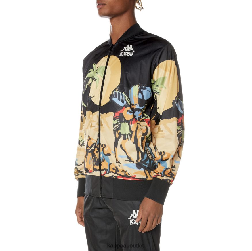 Kappa Men Authentic Sudania Jacket Jet Black R0HPN84