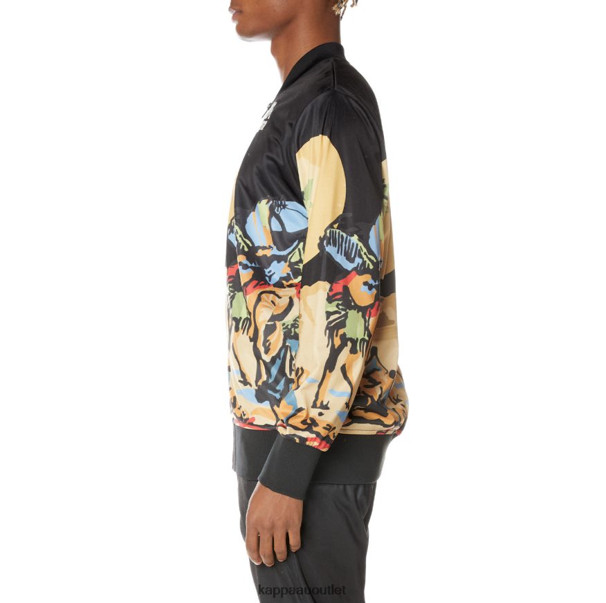 Kappa Men Authentic Sudania Jacket Jet Black R0HPN84