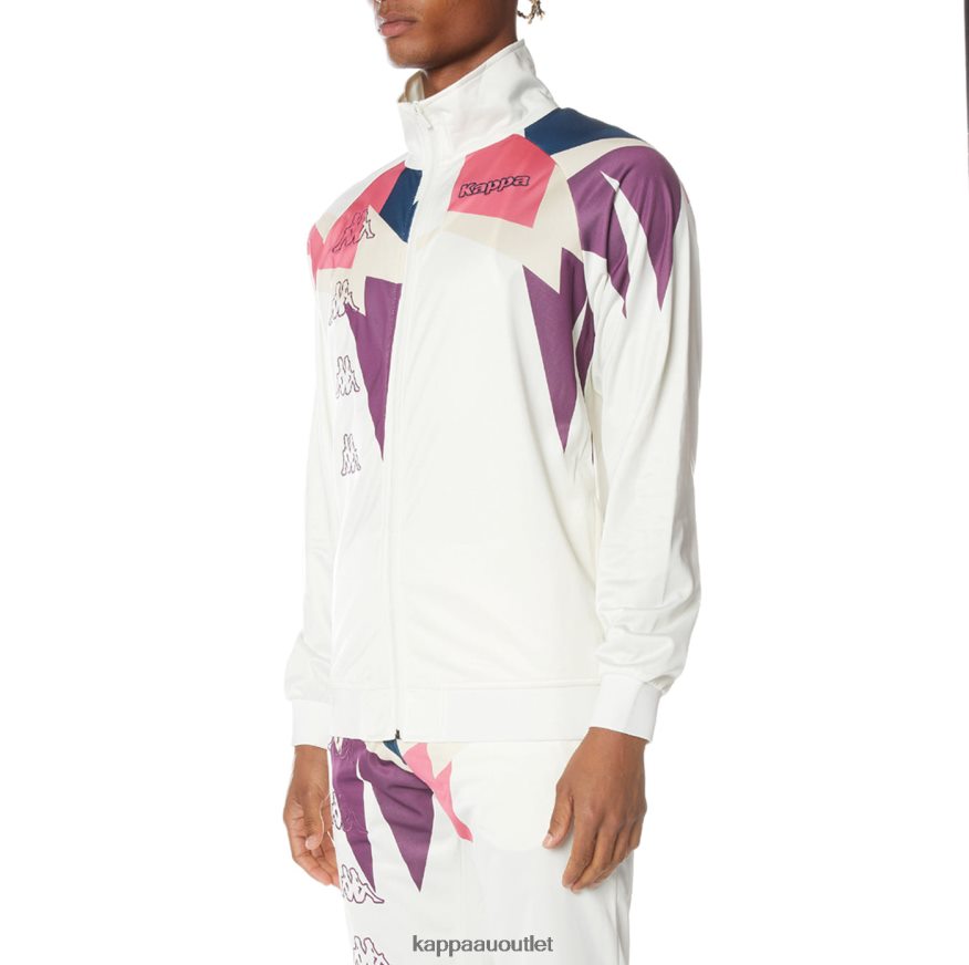 Kappa Men Logo Lamal Track Jacket White R0HPN85