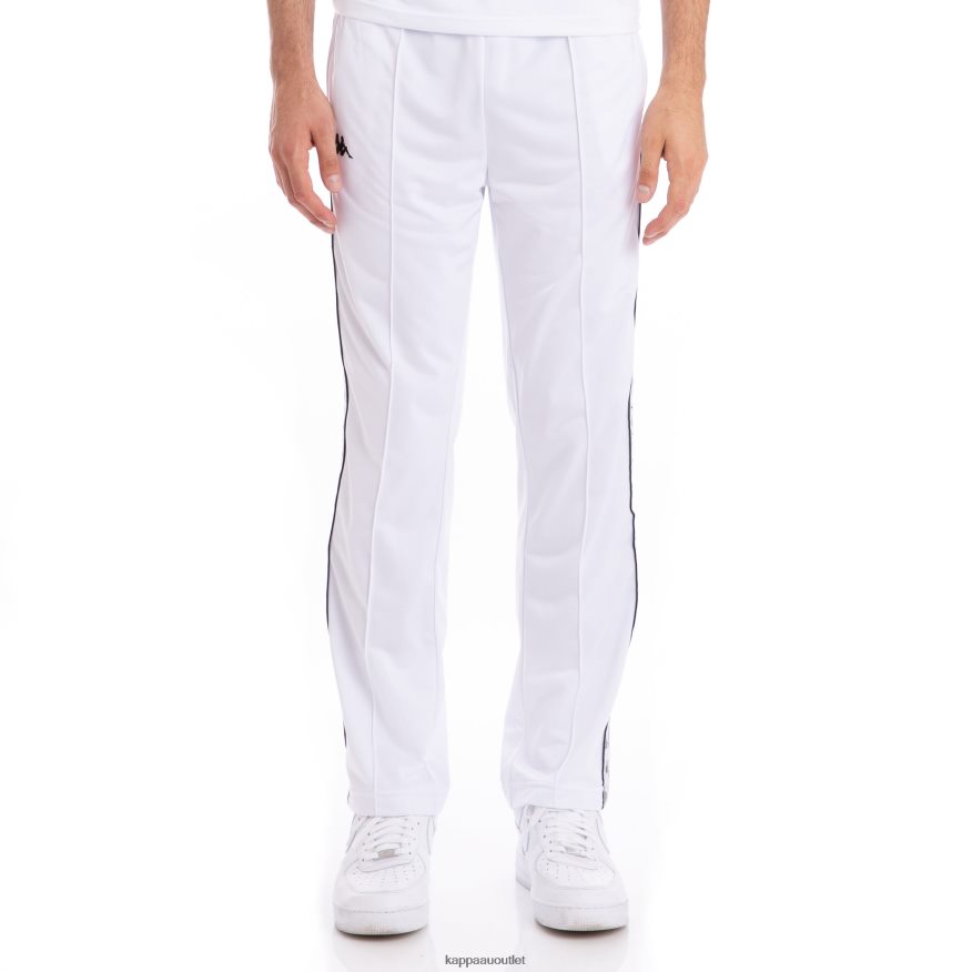 Kappa Men 222 Banda Astoriazz Trackpants WHITE BLACK R0HPN839