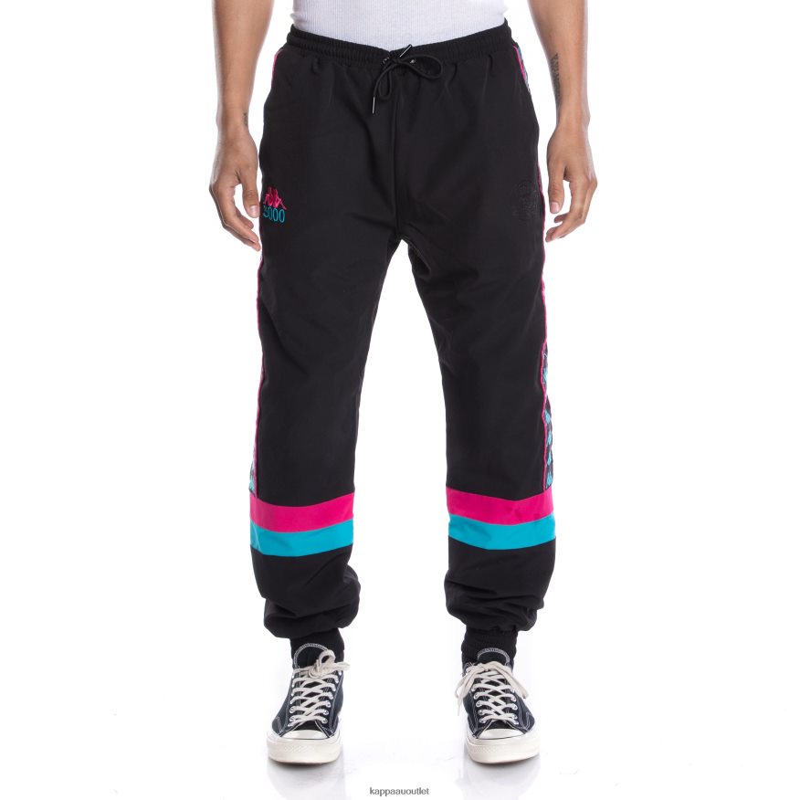 Kappa Men 222 Banda Gumball Govel Trackpants Black R0HPN824