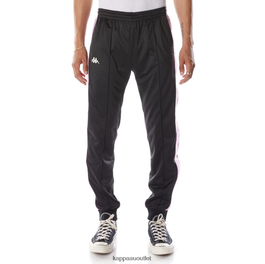 Kappa Men 222 Banda Rastoriazz Trackpants Black Smoke Violet R0HPN825