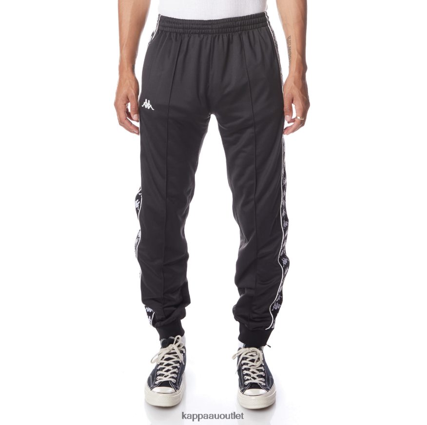 Kappa Men 222 Banda Rastoriazz Trackpants Black Smoke White R0HPN823