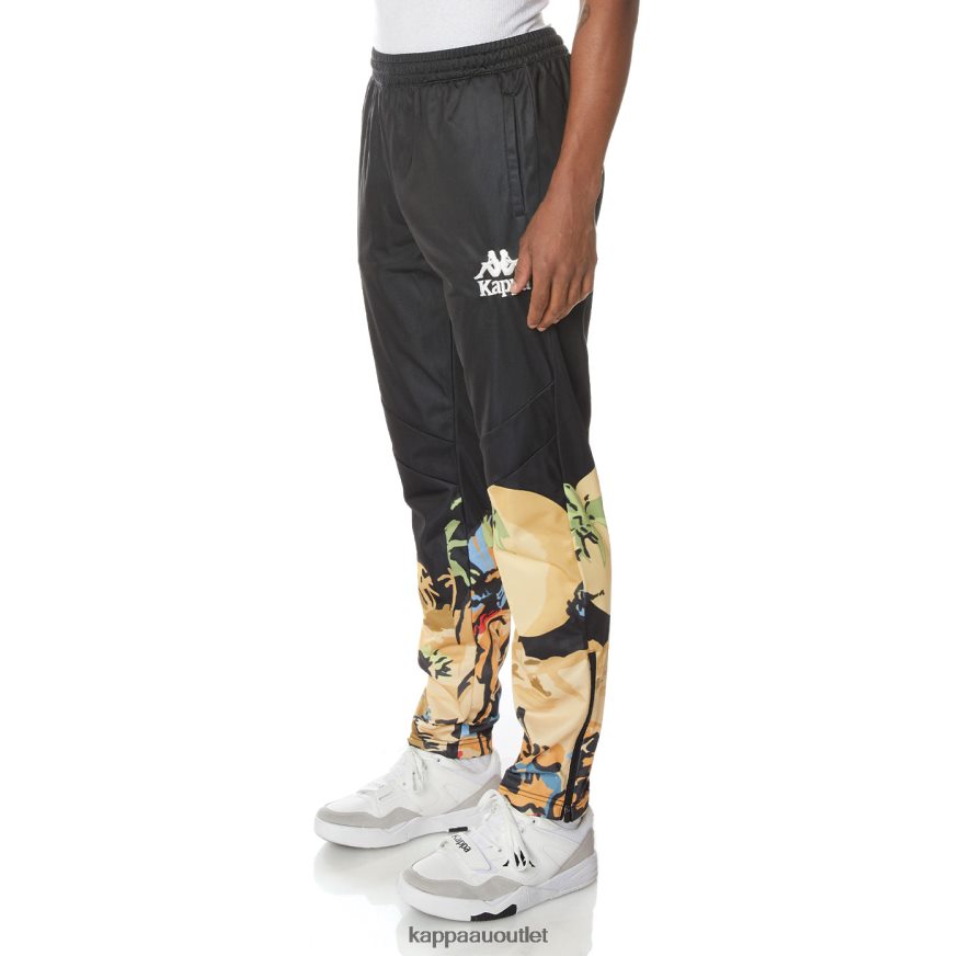 Kappa Men Authentic Moonlight Trackpants Jet Black R0HPN821
