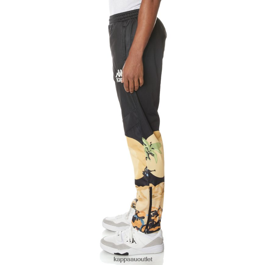 Kappa Men Authentic Moonlight Trackpants Jet Black R0HPN821