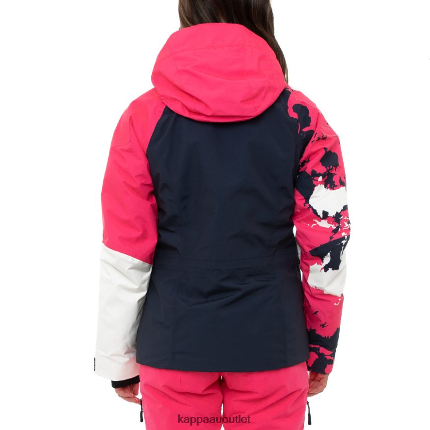 Kappa Women 6Cento 612p Ski Jacket Blue Pink R0HPN8373