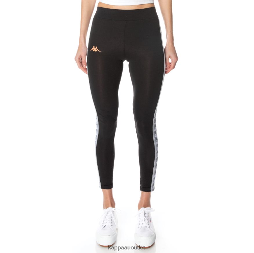 Kappa Women 222 Banda Garpie Leggings Jet Black R0HPN8394