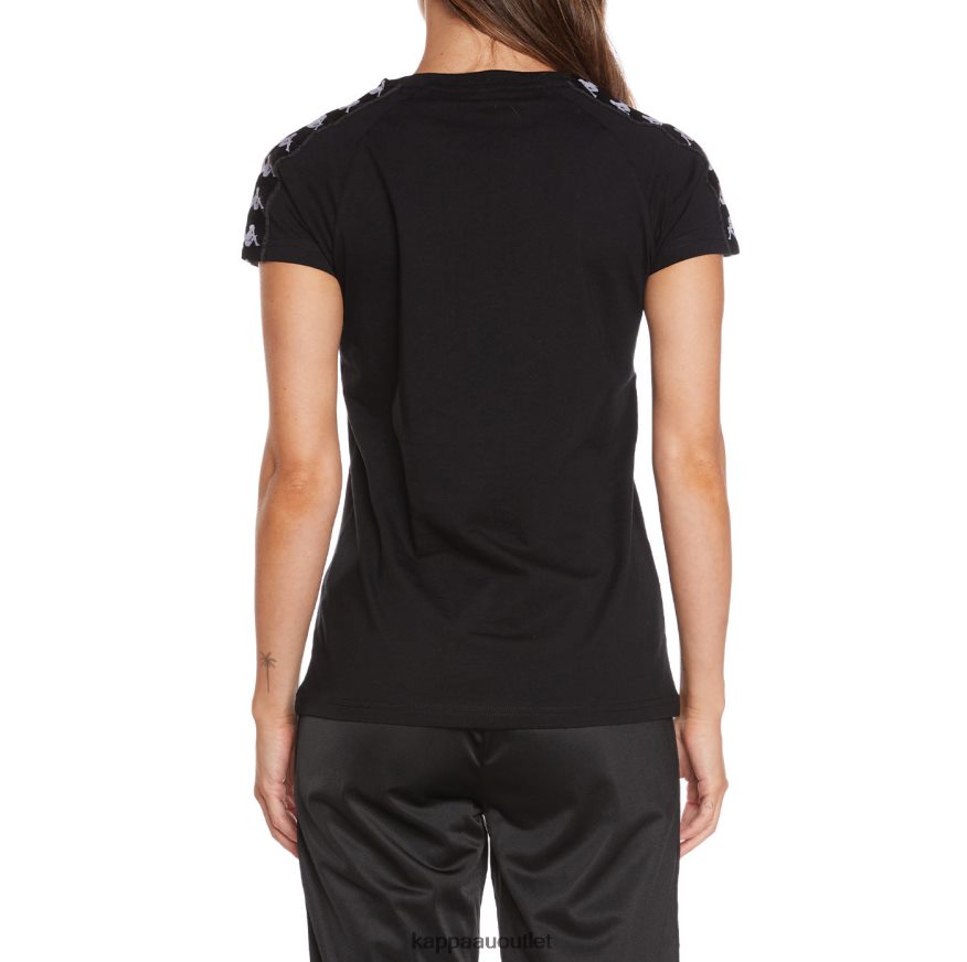 Kappa Women 222 Banda Apan T-Shirt Black R0HPN8384