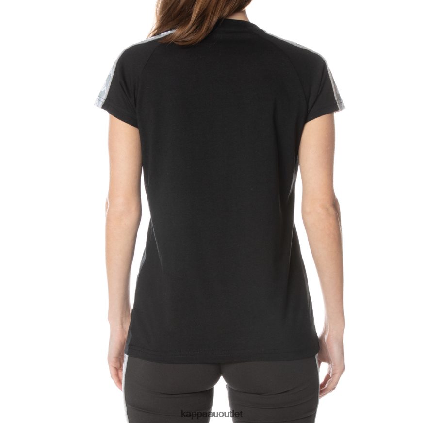 Kappa Women 222 Banda Gapan T-Shirt Jet Black R0HPN8380