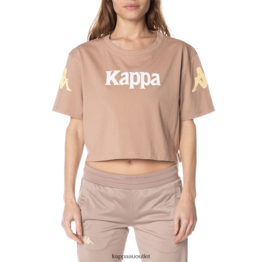 Kappa Women Authentic Amilk T-Shirt Beige R0HPN8383
