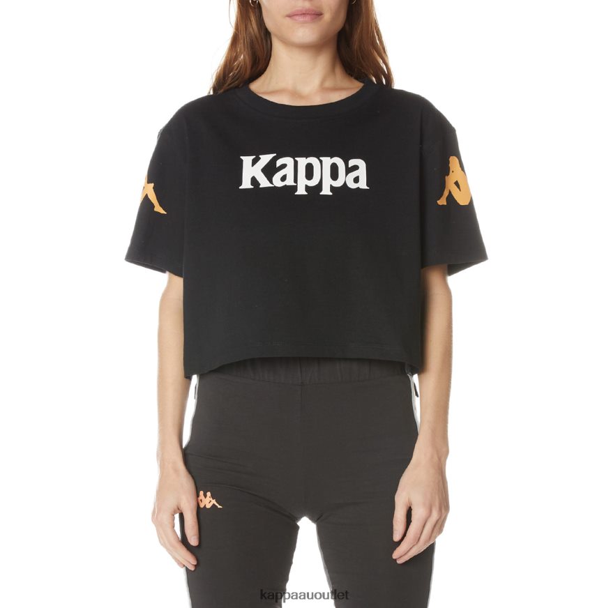Kappa Women Authentic Amilk T-Shirt Jet Black R0HPN8382