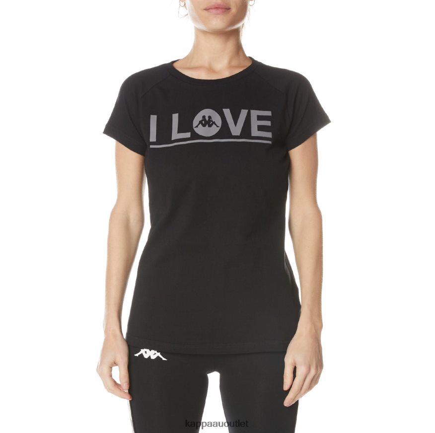 Kappa Women Authentic Gornicza T-Shirt Black Jet R0HPN8378