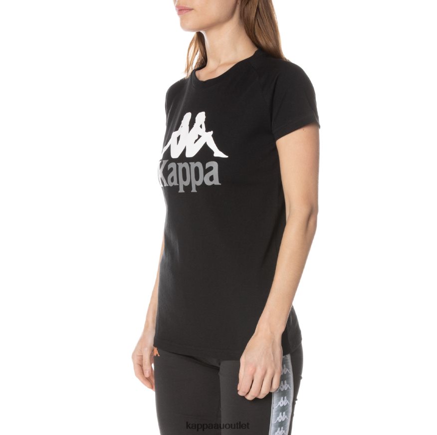 Kappa Women Authentic Westessi T-Shirt Black Jet R0HPN8376