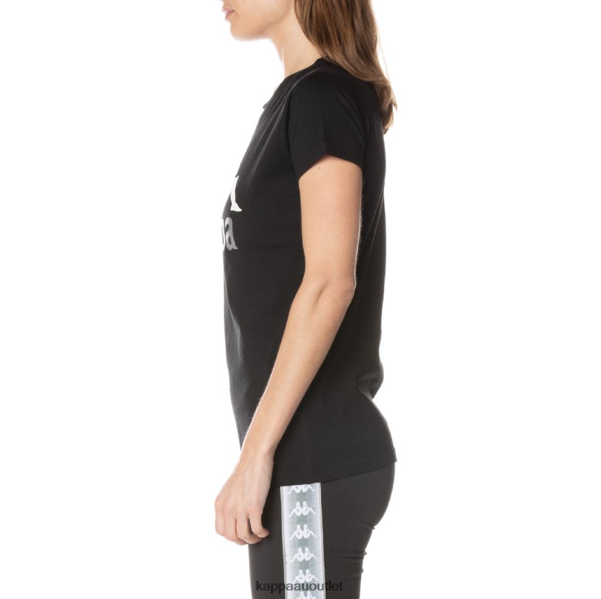 Kappa Women Authentic Westessi T-Shirt Black Jet R0HPN8376