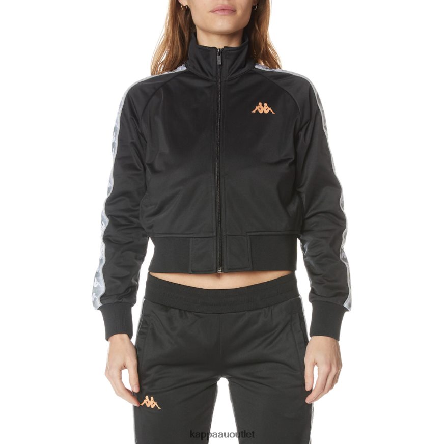 Kappa Women 222 Banda Casper Track Jacket Jet Black R0HPN8367