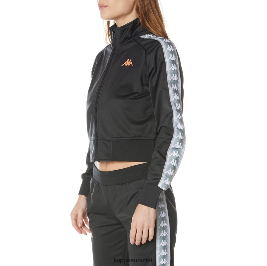Kappa Women 222 Banda Casper Track Jacket Jet Black R0HPN8367