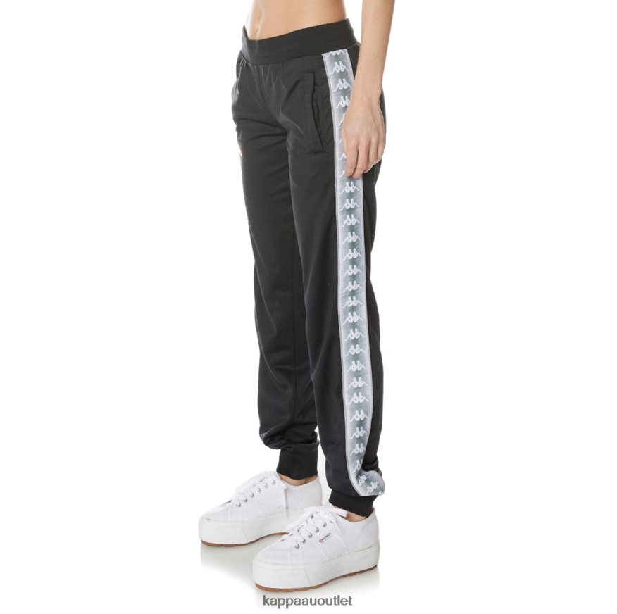 Kappa Women 222 Banda Gastoria Trackpants Jet Black R0HPN8368